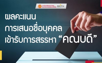 ผลคะแนนการเสนอชื่อบุคคลเข้ารับการสรรหาคณบดี