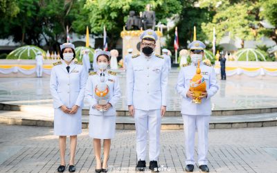 SCI-TU ร่วมพิธีวางพานพุ่มถวายราชสักการะ พระบรมราชานุสาวรีย์พระบาทสมเด็จพระปรเมนทรรามาธิบดีศรีสินทรมหามงกุฎ พระจอมเกล้าเจ้าอยู่หัว พระสยามเทวมหามกุฏวิทยมหาราช “พระบิดาแห่งวิทยาศาสตร์ไทย”