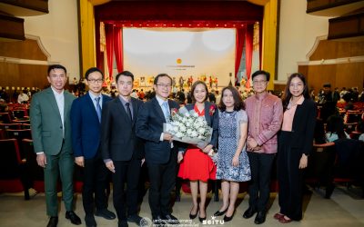 รศ. ดร.สุเพชร จิรขจรกุล คณบดีคณะวิทยาศาสตร์และเทคโนโลยี มธ. พร้อมด้วยทีมบริหาร เจ้าหน้าที่ คณะฯ เข้าร่วมงาน วันสถาปนามหาวิทยาลัยธรรมศาสตร์ ครบรอบปีที่ 91 ณ มหาวิทยาลัยธรรมศาสตร์ ท่าพระจันทร์